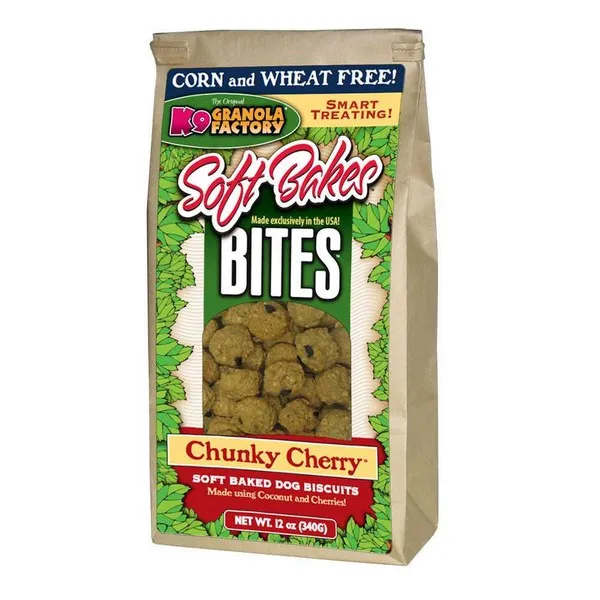 12 oz. K-9 Granola Factory Soft Bakes Bites Chunky Cherry W/Coconut And Cherries - Health/First Aid